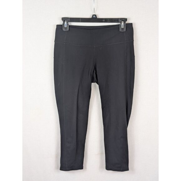 Athleta Pants - Athleta Power X's and O's Capri Leggings Black Women's Size Medium